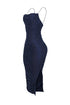 Gemma Rhinestone Mesh Ruched Dress